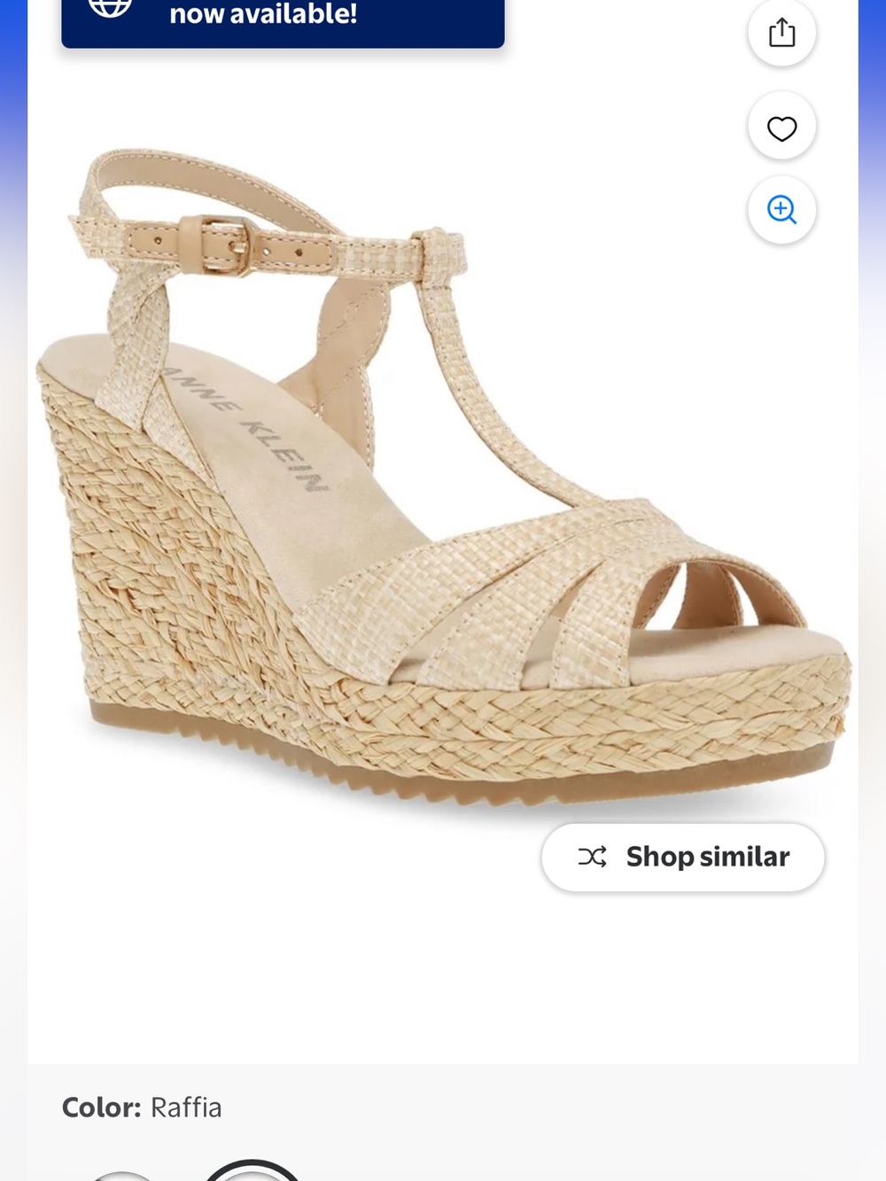 Anne Klein Women’s Waves Wedge Tstrap Platform Sandals